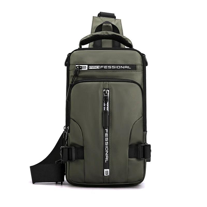 Men's Crossbody Multifunctional Backpack by GJG Denim