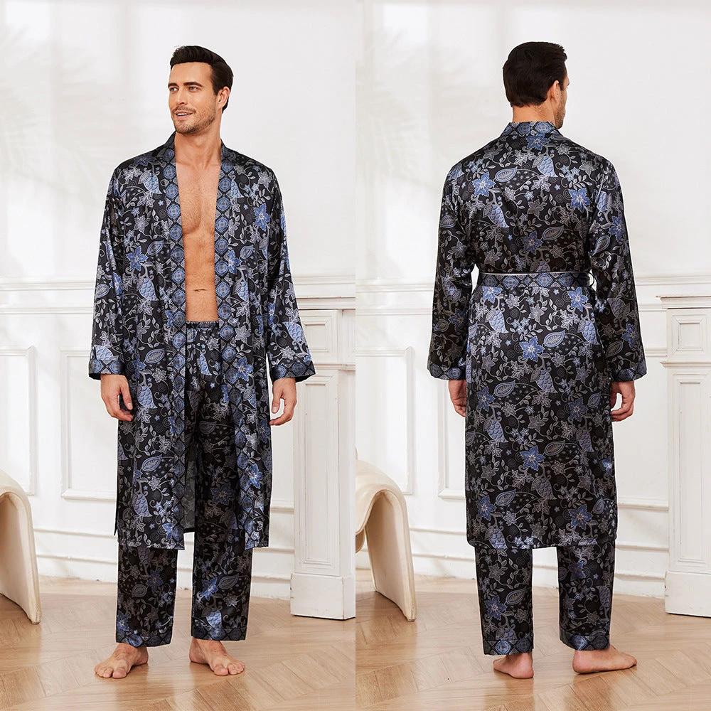Men's Long Sleeve Pajamas Set by GJG Denim
