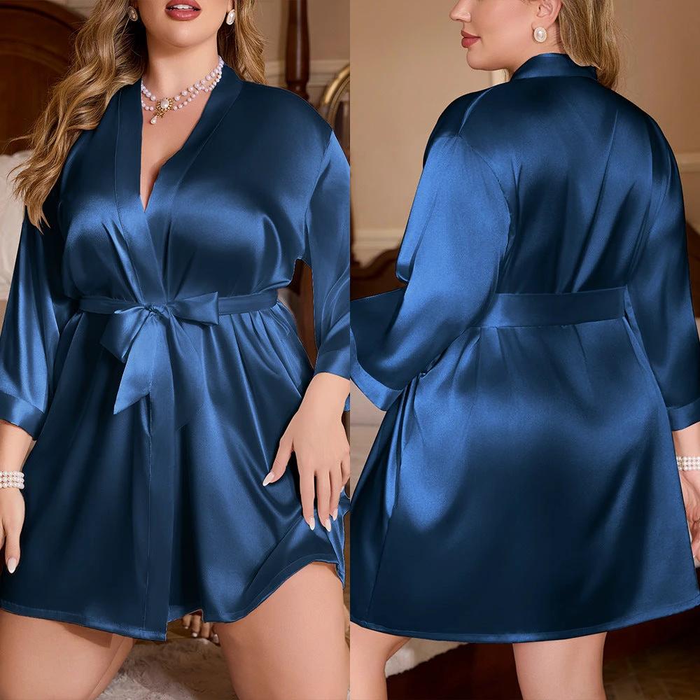 Women's Plus Size Night-robe Loose And Comfortable by GJG Denim