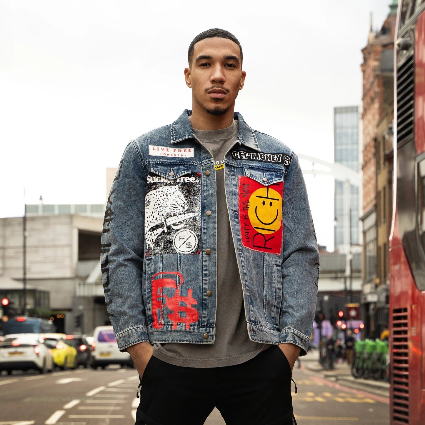 New Rich Denim Jacket (Denim) by Fly Supply Co
