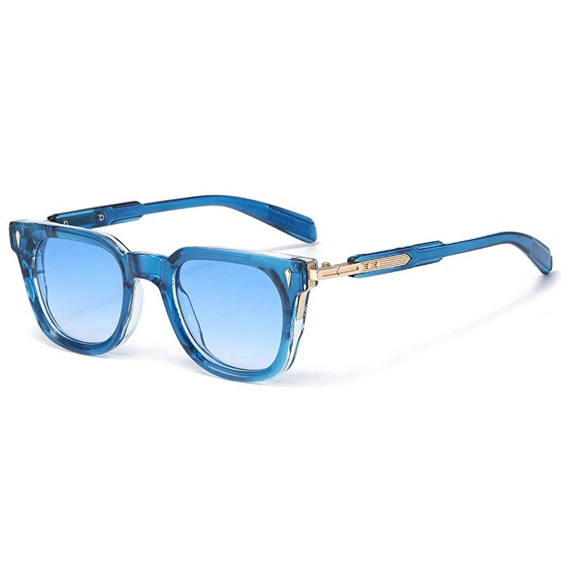 Men's Fashionable Square-frame Metal Sunglasses by GJG Denim