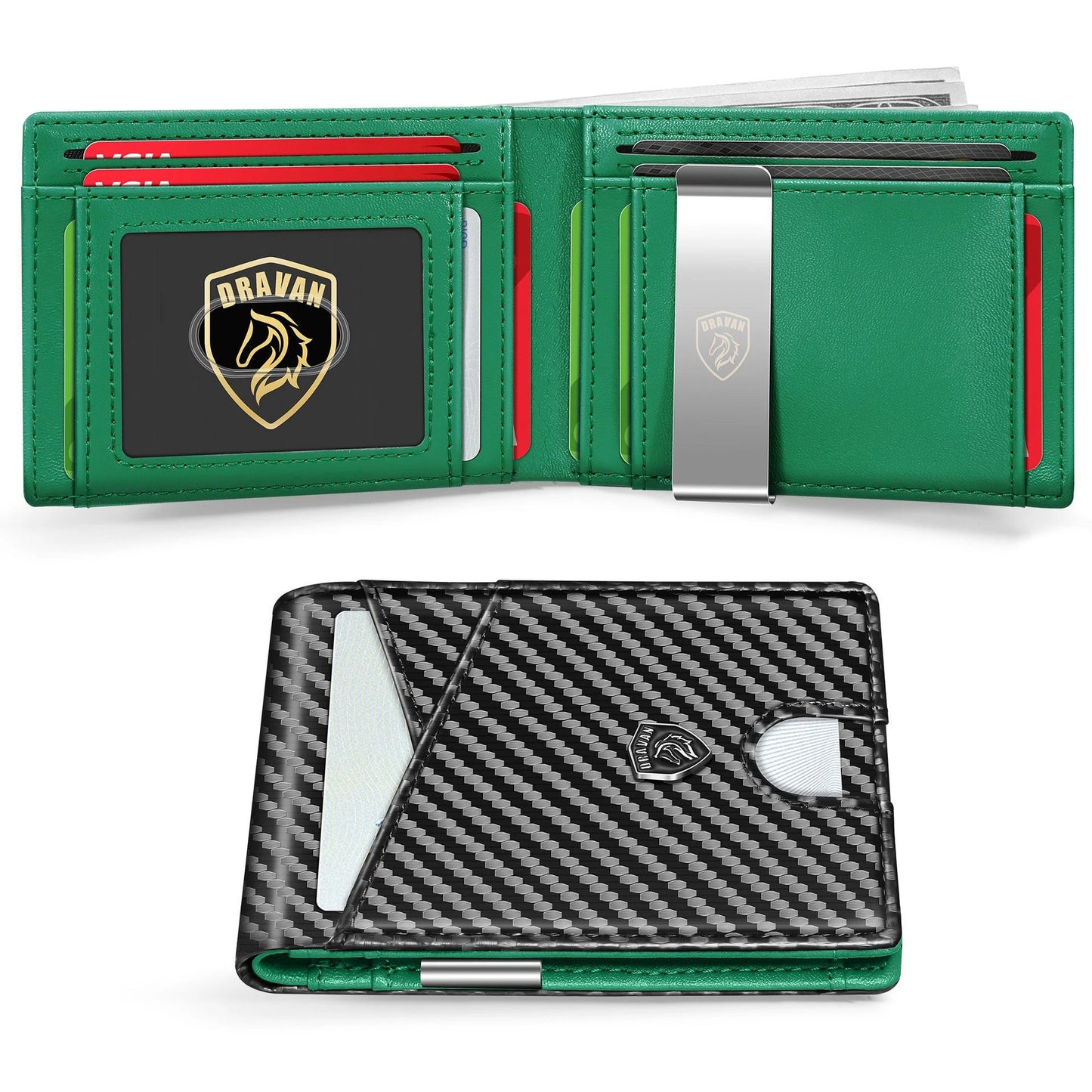 Men's Card Holder Portable Carbon Fiber by GJG Denim