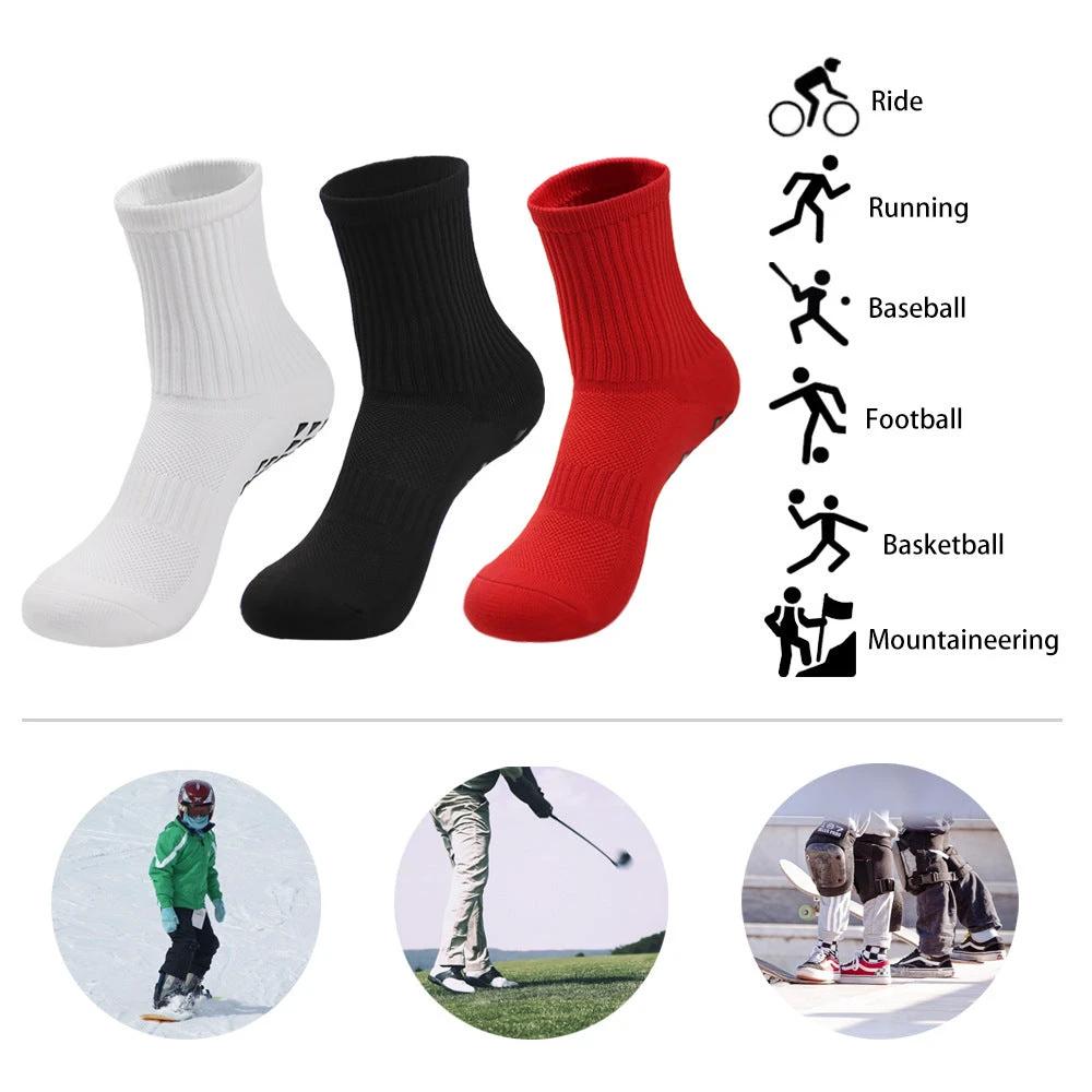 Men's Training Thick Towel Bottom Athletic Socks by GJG Denim