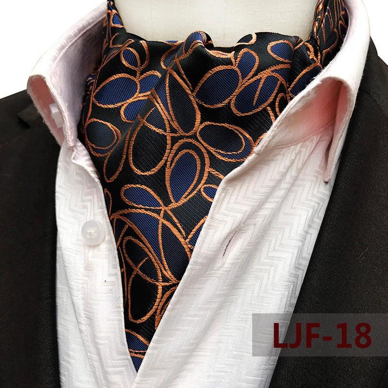 Men's Jacquard Polyester Scarf by GJG Denim