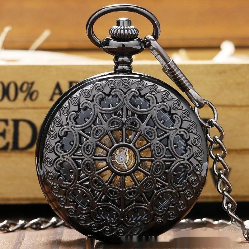 Men's Mechanical Retro Pocket Watch by GJG Denim
