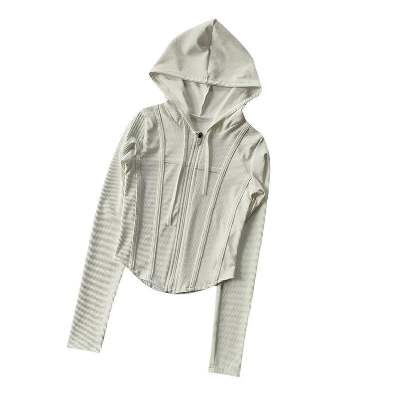Women's Workout Clothes Sports Top Running Jacket by GJG Denim