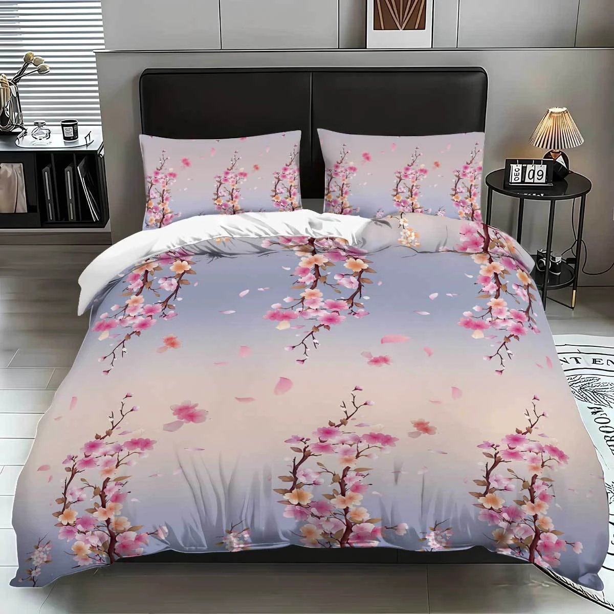 Print Duvet Cover 3 piece Set by GJG Denim