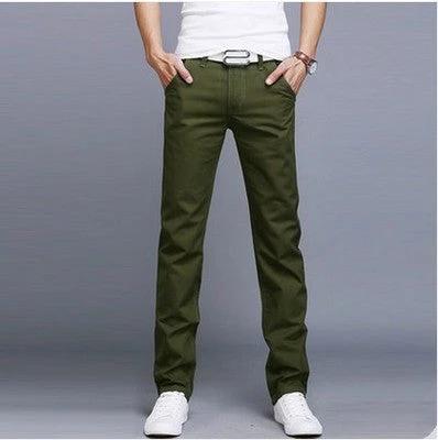 Men's Trendy Slim Four Seasons Long Pants by GJG Denim