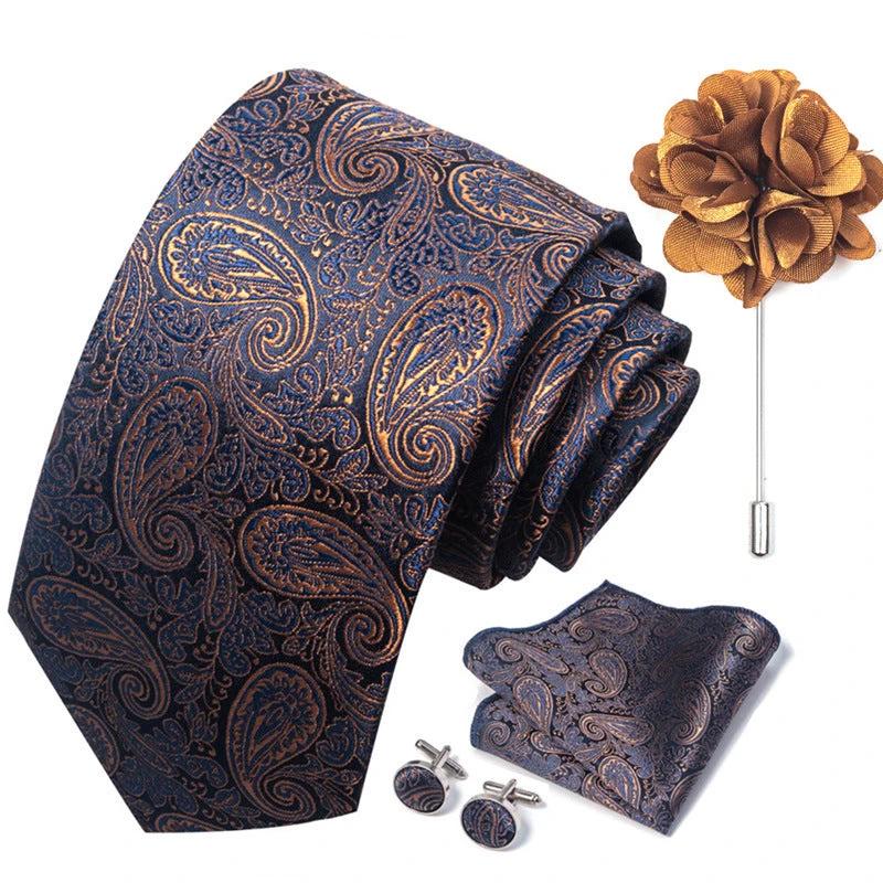 Men's Tie and Pocket Square Combo by GJG Denim