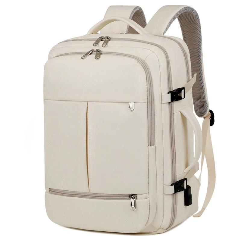 Large Capacity Backpack For Men w/ Multiple Pockets And Zippers Versatile Computer Bags Business Travel Backpack by GJG Denim