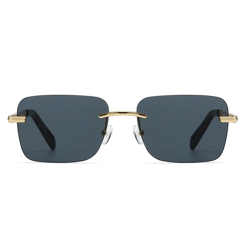 Hollow-out Square Sunglasses For Men by GJG Denim