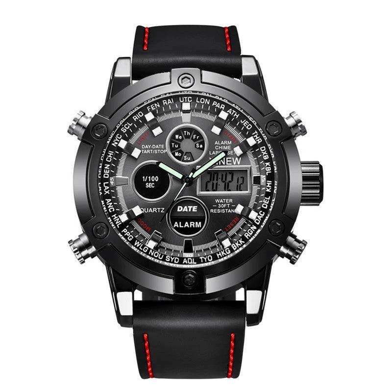 Men's Fashion Belt Multi-functional Watch by GJG Denim