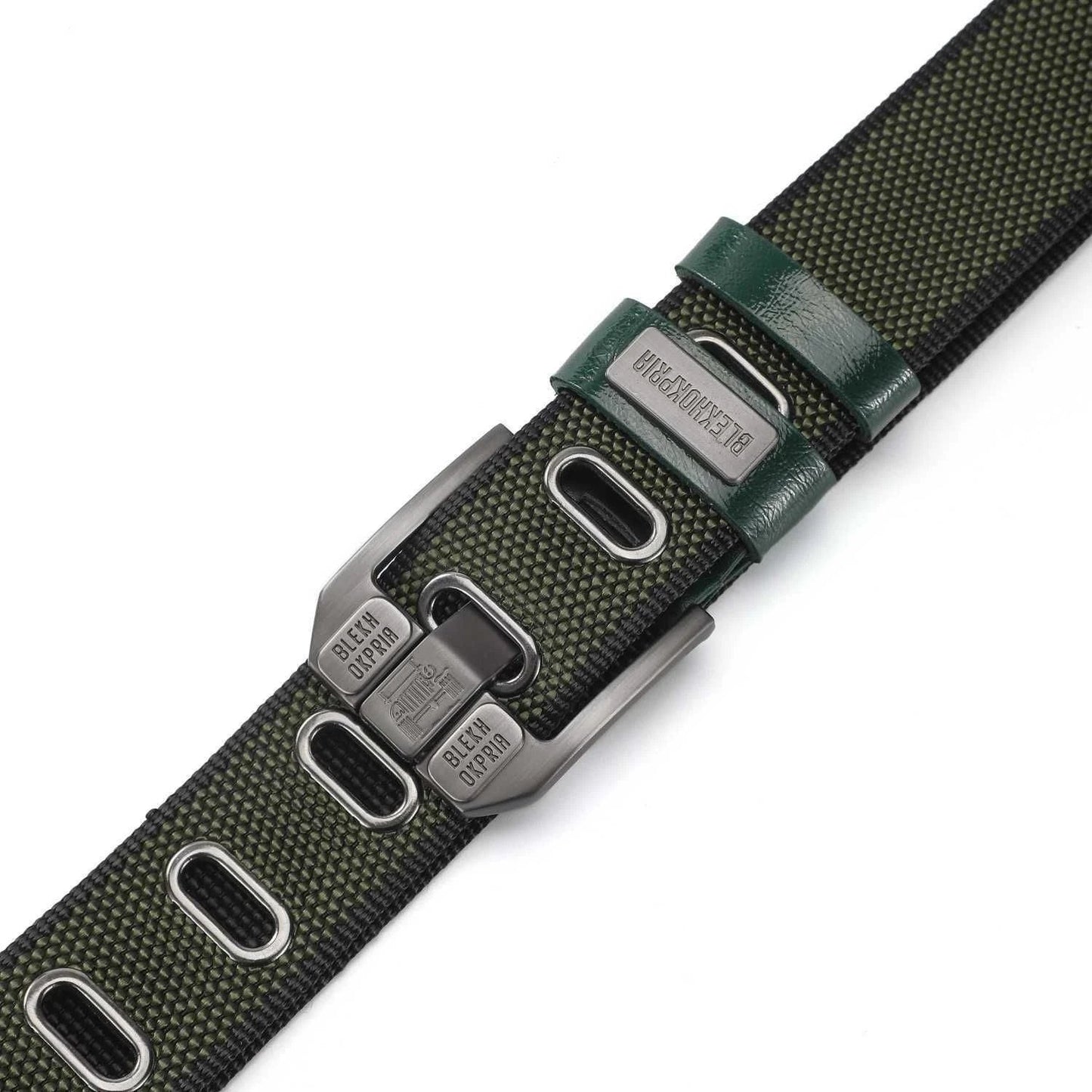 Men's Double-sided Canvas Outdoor Casual Belt With Alloy Pin Buckle by GJG Denim