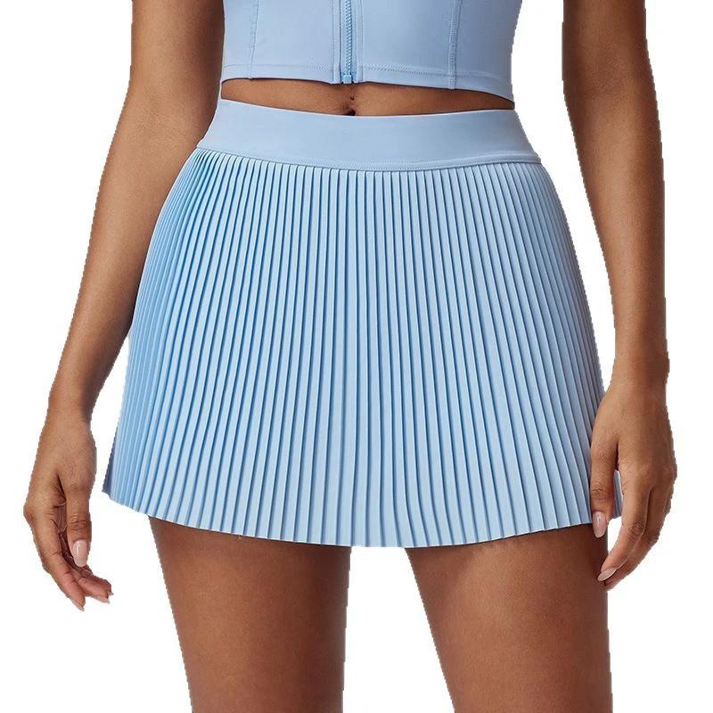 Golf Tennis Slimming High Waist Running Sports Anti-exposure Fitness Skirt by GJG Denim