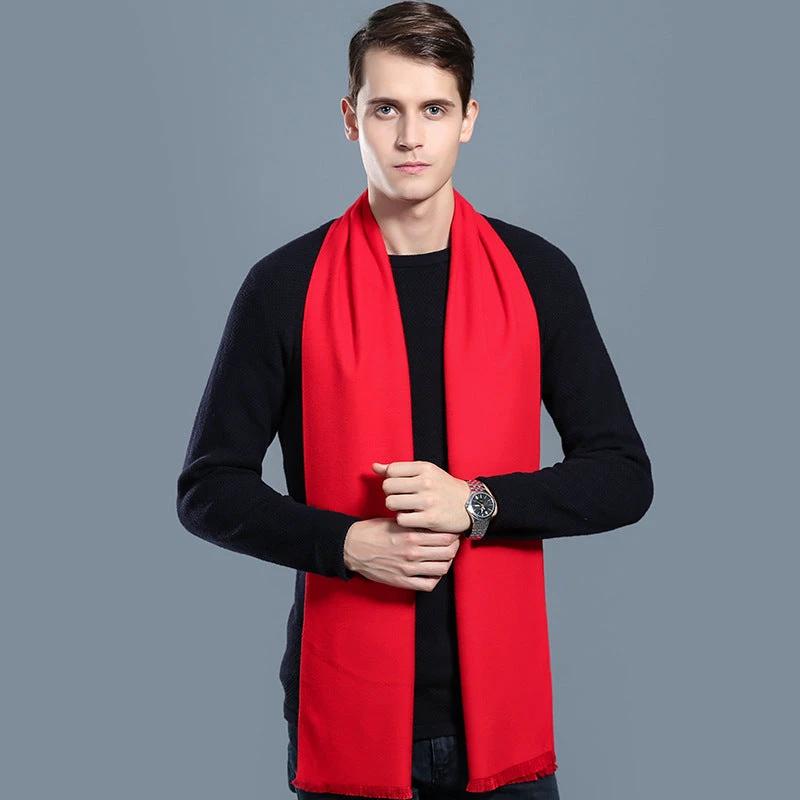 Simple Plaid Warm Keeping Artificial Cashmere Scarf by GJG Denim