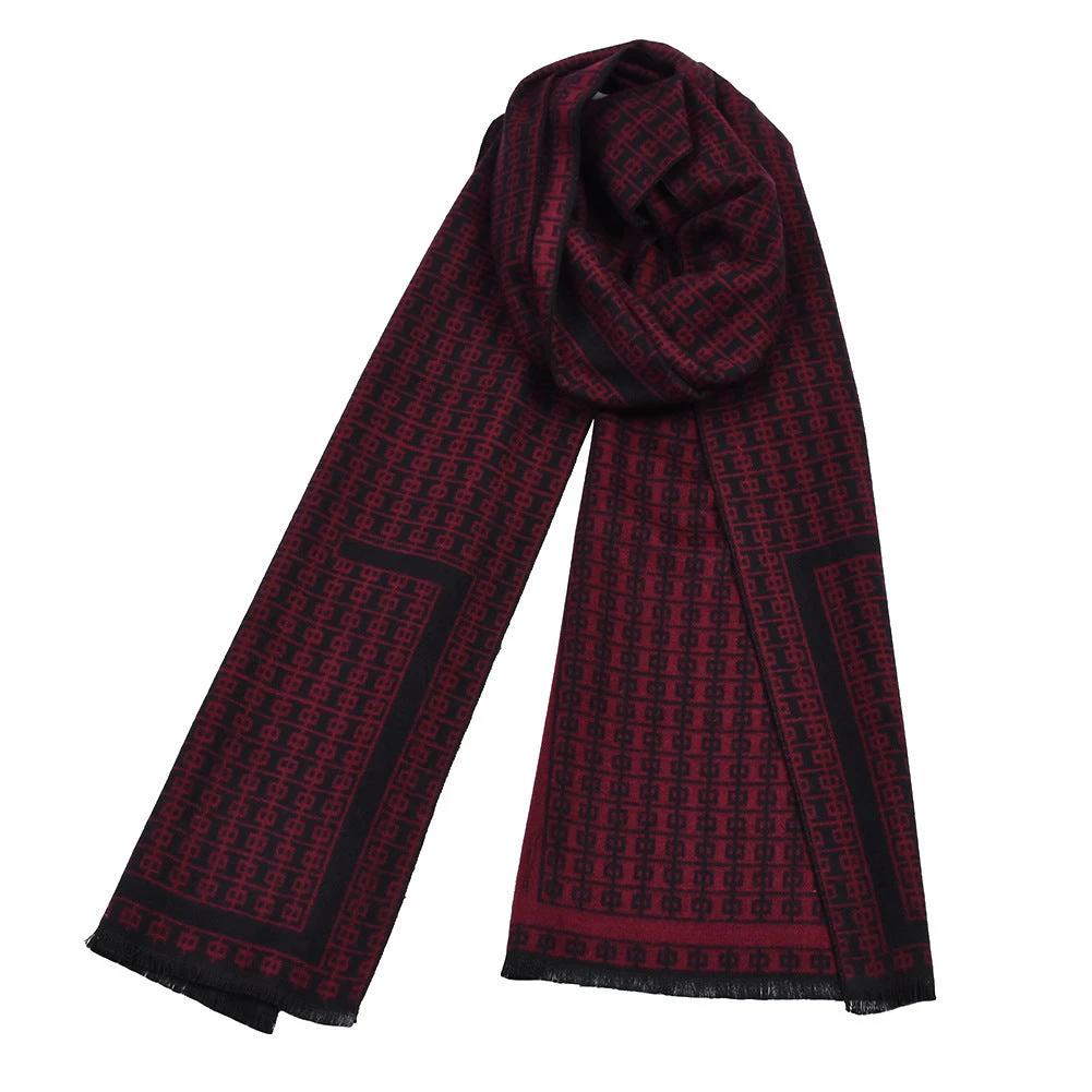 Double-sided Thick Warm Men's Knitted Scarf by GJG Denim