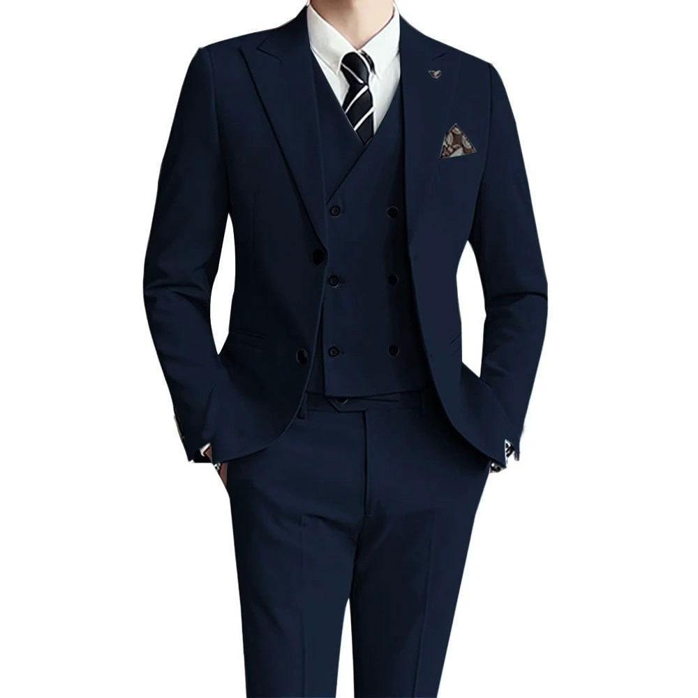 Men's Three-Piece Suit Assorted Colors by GJG Denim