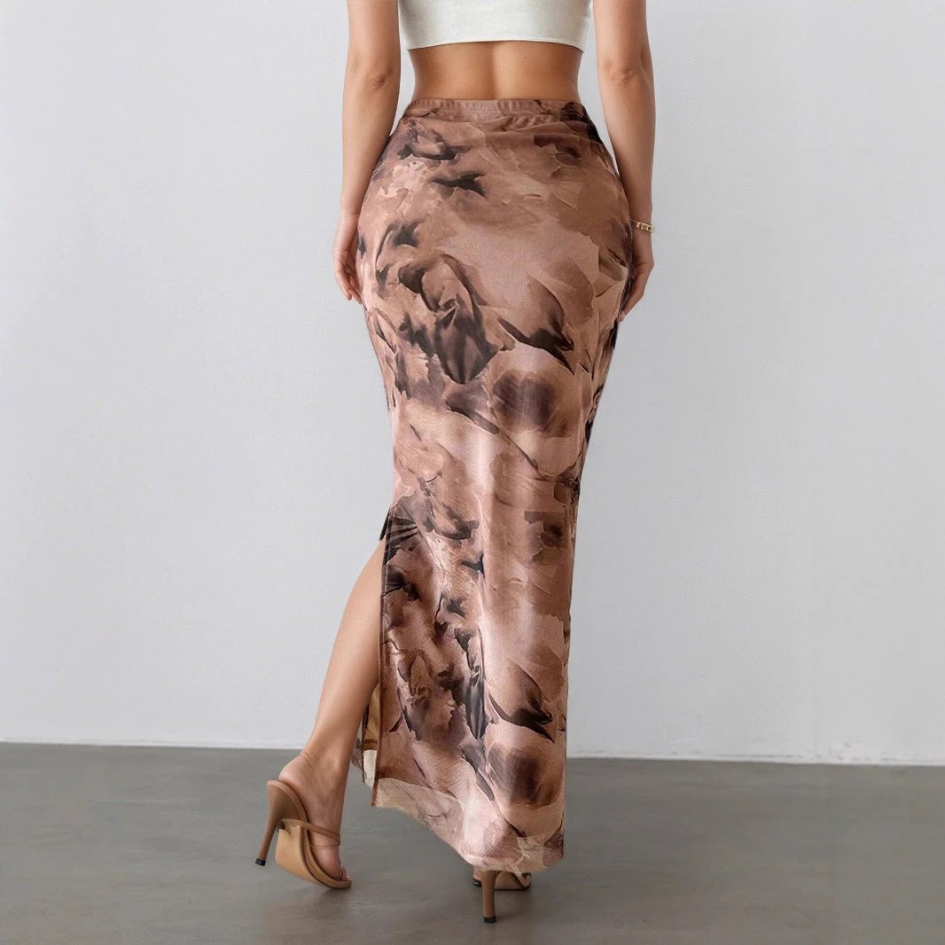 Figure-flattering Versatile And Elegant Long skirt by GJG Denim