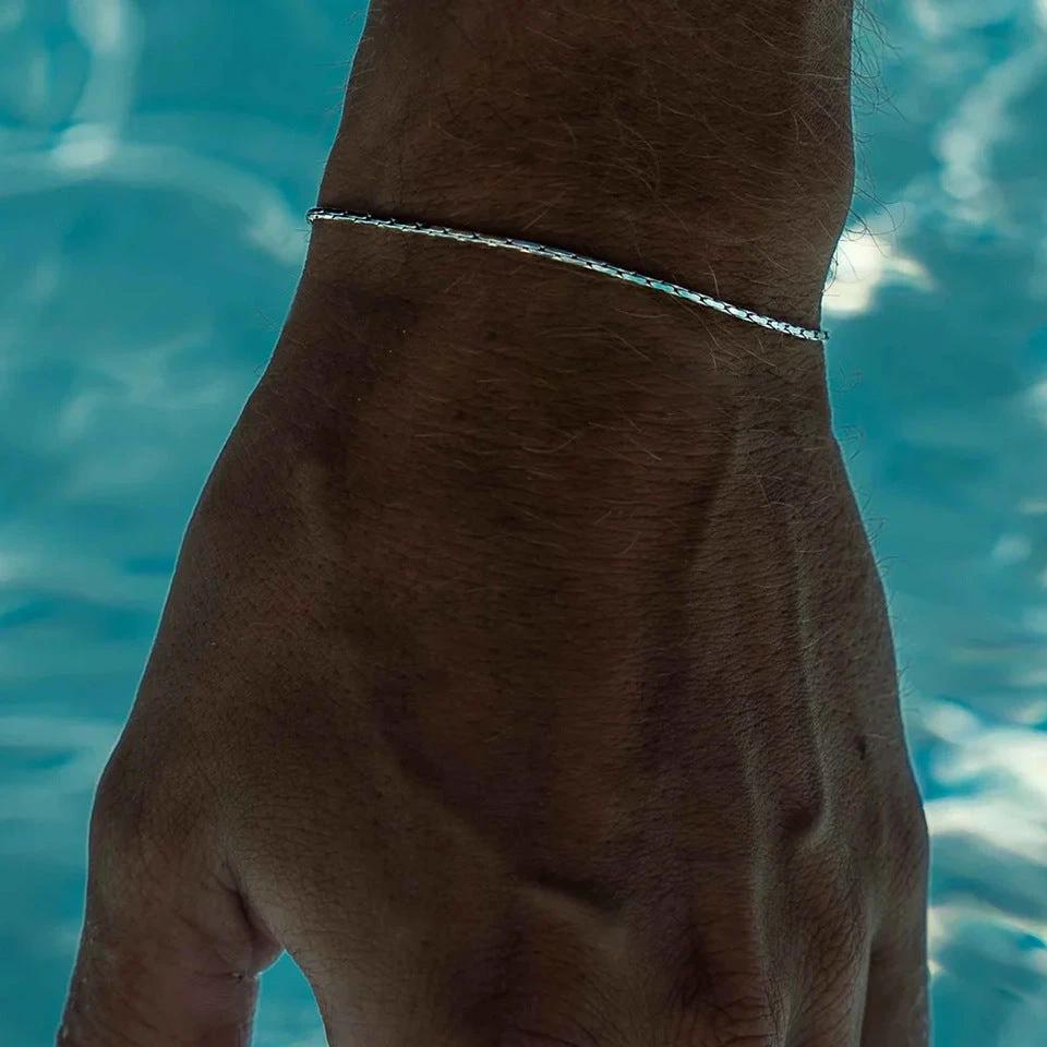 Titanium Steel Bracelet For Men Minimalist Design by GJG Denim