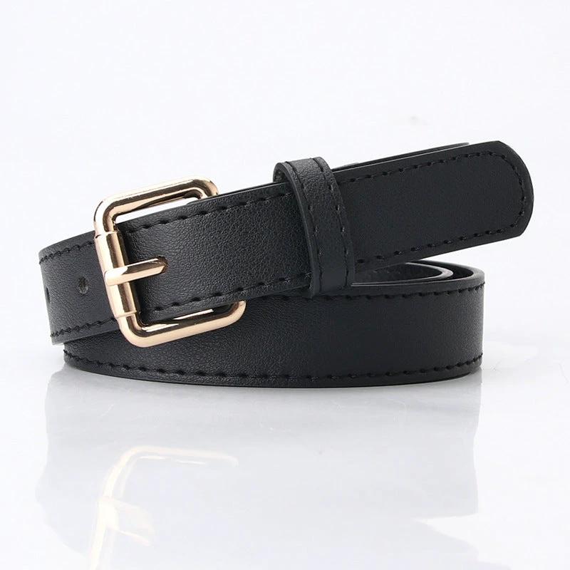 Women's Simple Pu Korean Style All-matching Trendy Fashion Belt by GJG Denim