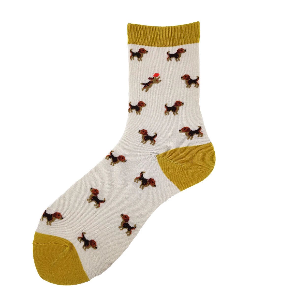 Men's Cotton Creativity Dog Series Cartoon Socks by GJG Denim