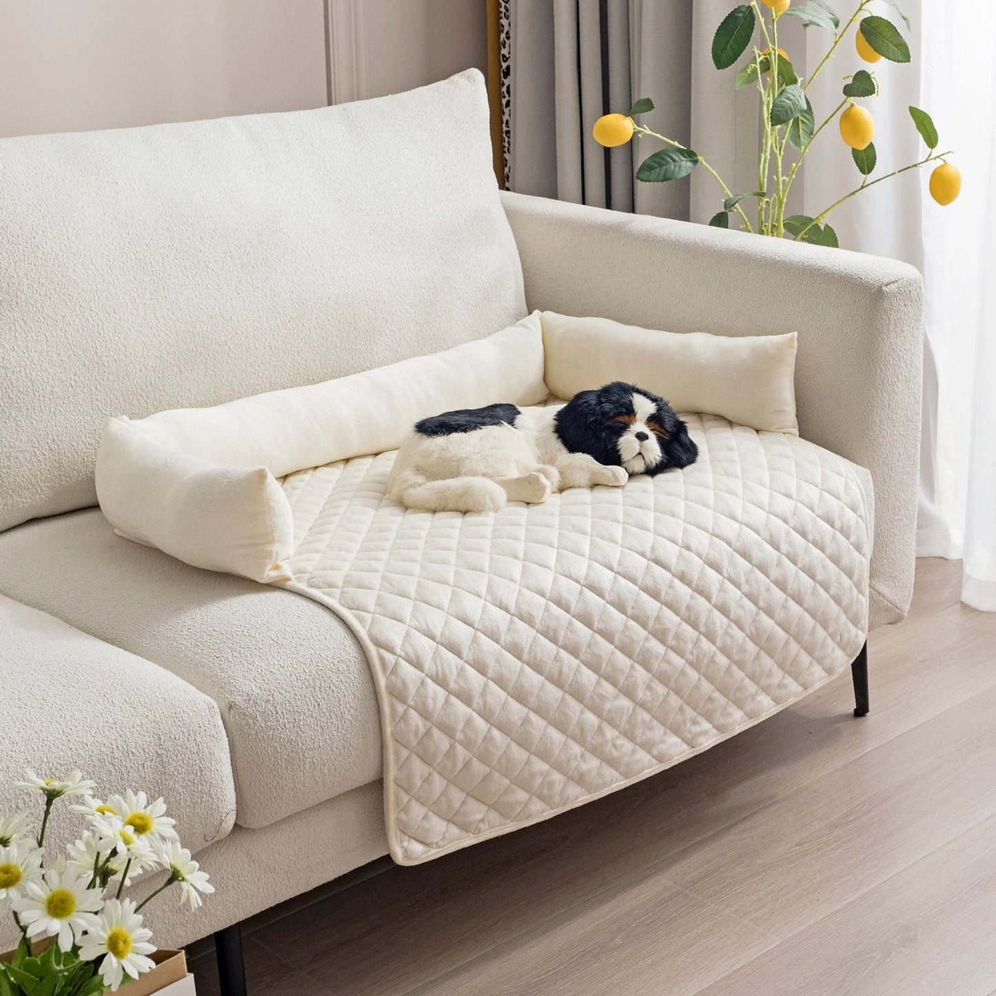 Pet Dog Sofa Bed Dog Beds For Large Dogs Cushion Warm Cat Beds Mat Furniture Protector Dog Sofa by GJG Denim