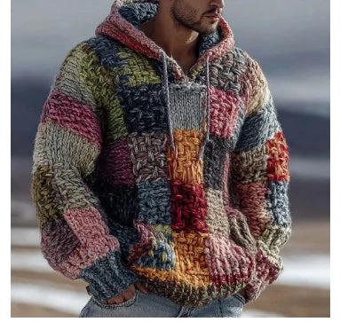 Loose-fitting Hooded Sweater For Men by GJG Denim