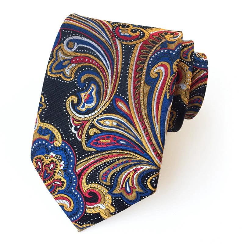 Men's Casual Formal Wear Polyester Jacquard Tie by GJG Denim