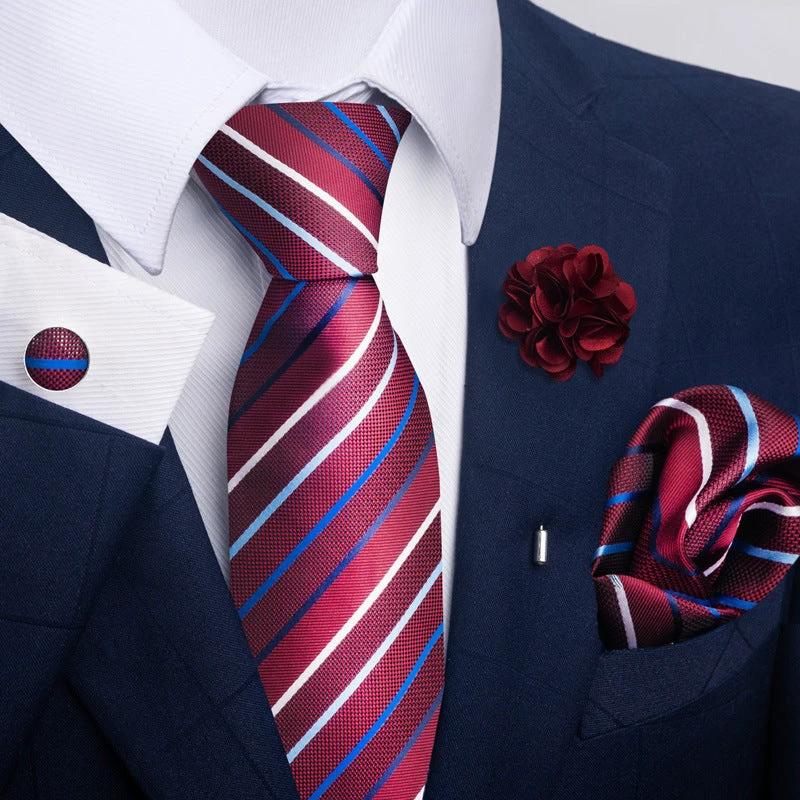 Men's Tie and Pocket Square Combo by GJG Denim