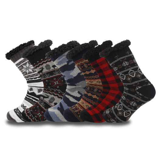 Men's Thick Warm Non-slip Room Socks by GJG Denim