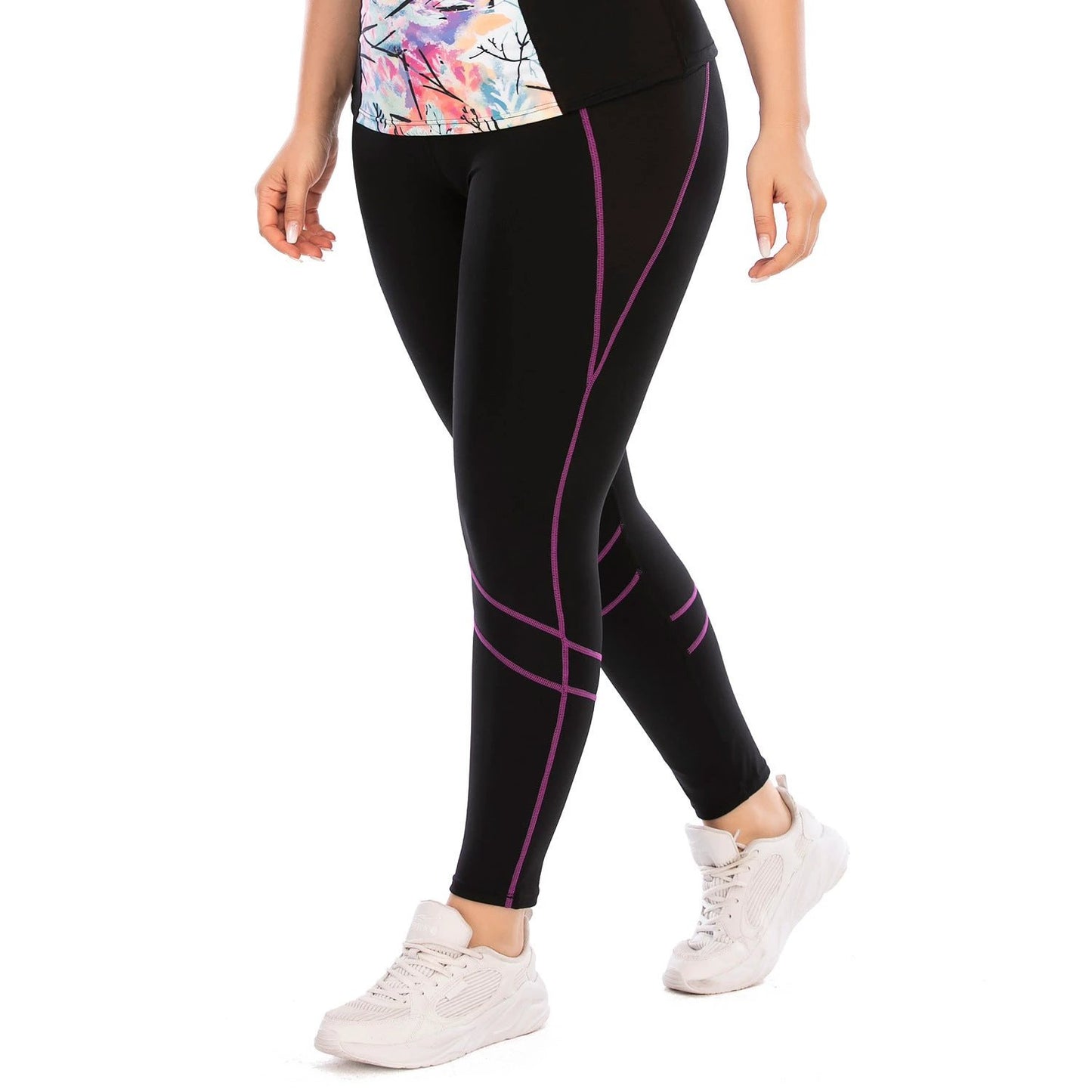 Workout Clothes Suit Plus Size Yoga Clothes Tight-fitting Pants Sports Bra by GJG Denim