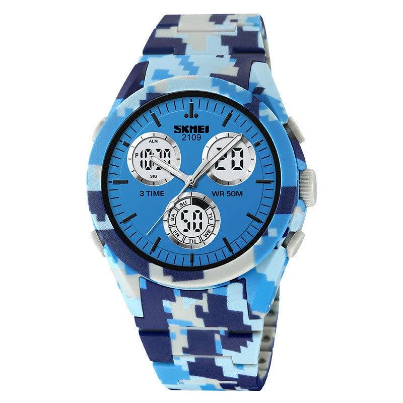 Men's Electronic Casual Watch by GJG Denim