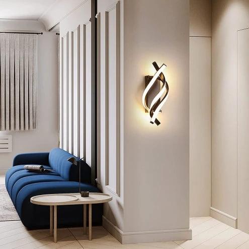 Minimalist Modern Aluminum Wall Bedside Decorative Lamps by GJG Denim