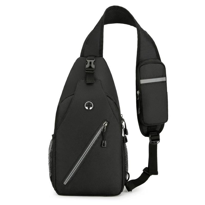 Multifunctional Men's Shoulder Crossbody Bag by GJG Denim