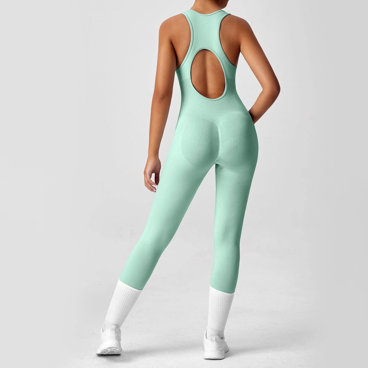 One-piece Yoga Pants Running Fitness Jumpsuit by GJG Denim