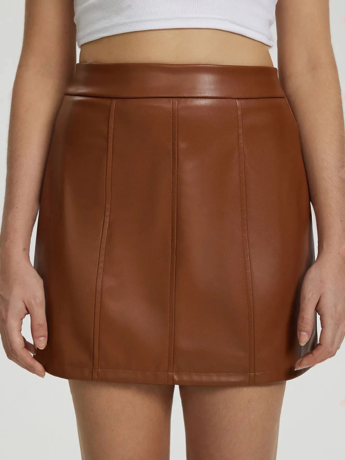 Mini Skirt with Zipper by Lady Ros
