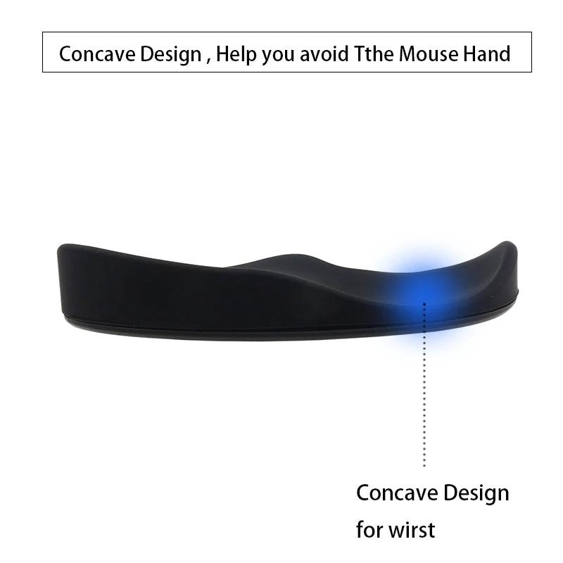 Ergonomic Mouse Wrist Rest Mouse Pad Silicon Gel Non-Slip by GJG Denim