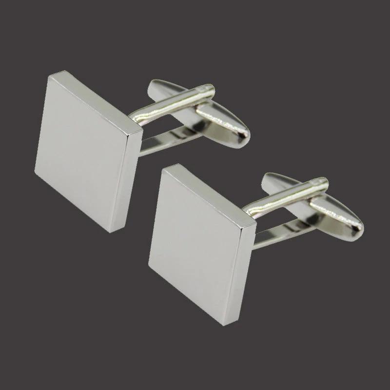 Copper Black Golden And Silver Laser Metal Cufflinks For Men by GJG Denim