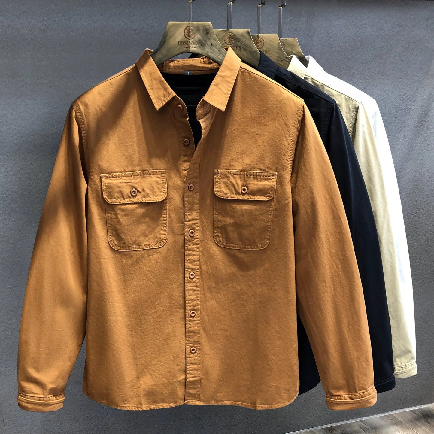 Casual All-matching And Handsome Trendy Brand Shirt by GJG Denim