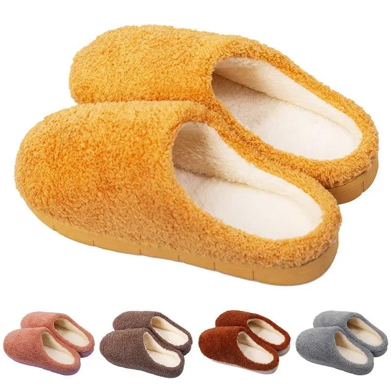 Furry Slippers Soft Winter Bedroom Slippers Women by GJG Denim