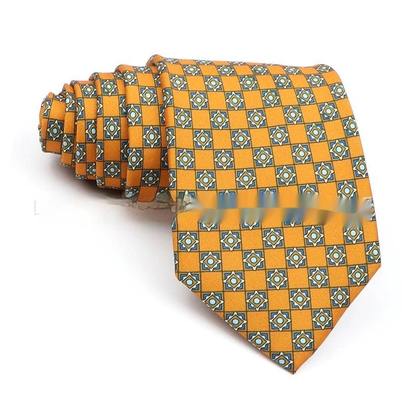 Business Polyester Men's Printed Tie by GJG Denim