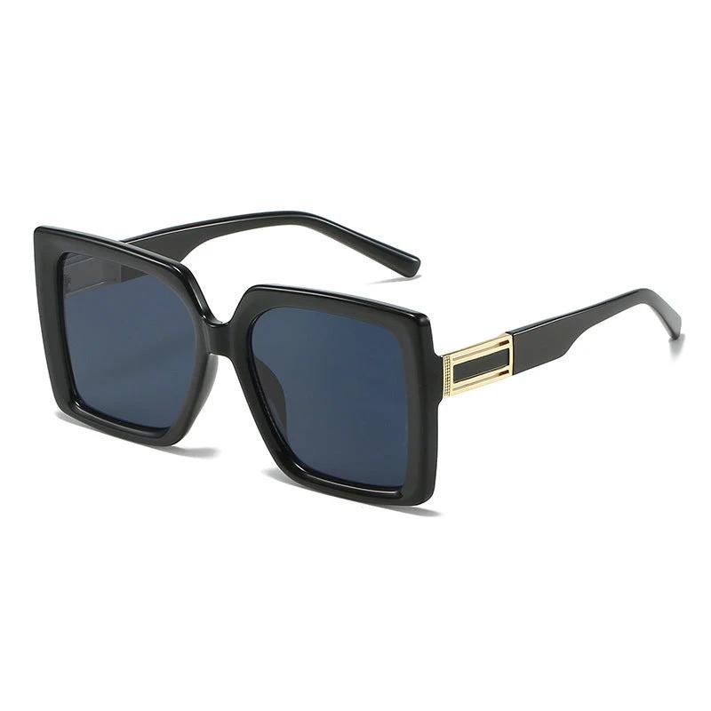 Fashionable Square-shaped Statement Gradient Color Oversized Sunglasses by GJG Denim