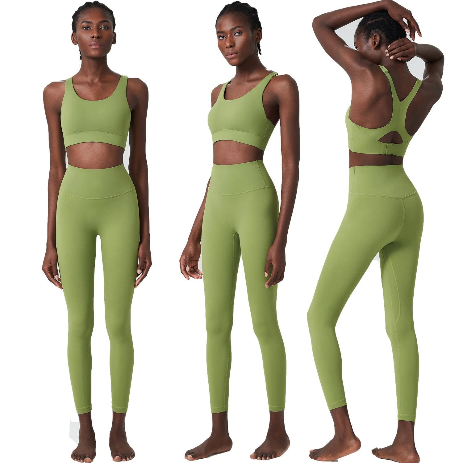 Plus Size Yoga Workout Clothes Two-piece Set by GJG Denim