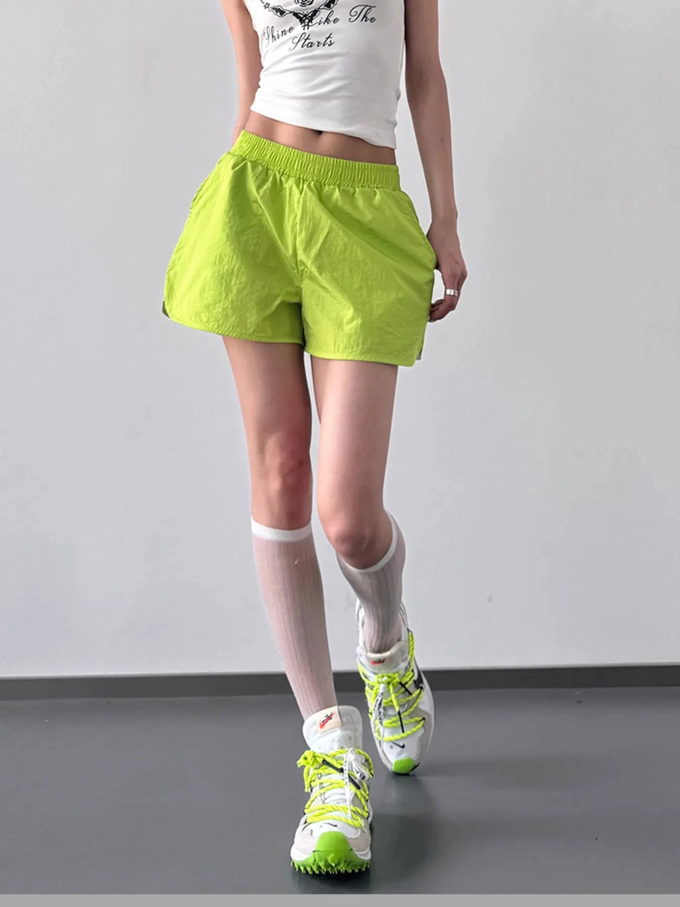 Elastic Waist Active Shorts by Lady Ros