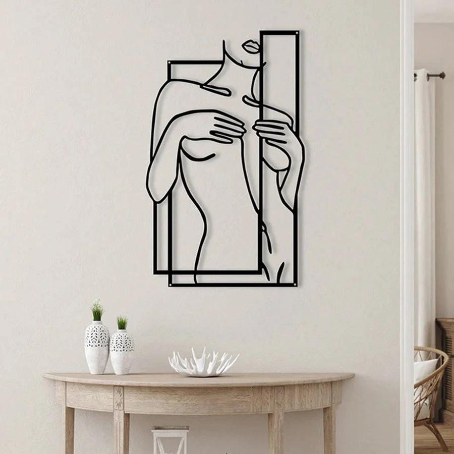 Girly Body Line Silhouette Wall Decoration by GJG Denim