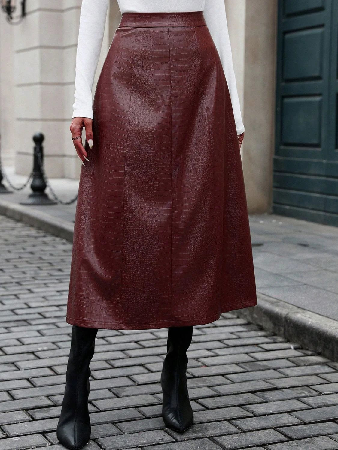 High Waist Midi Skirt by Lady Ros