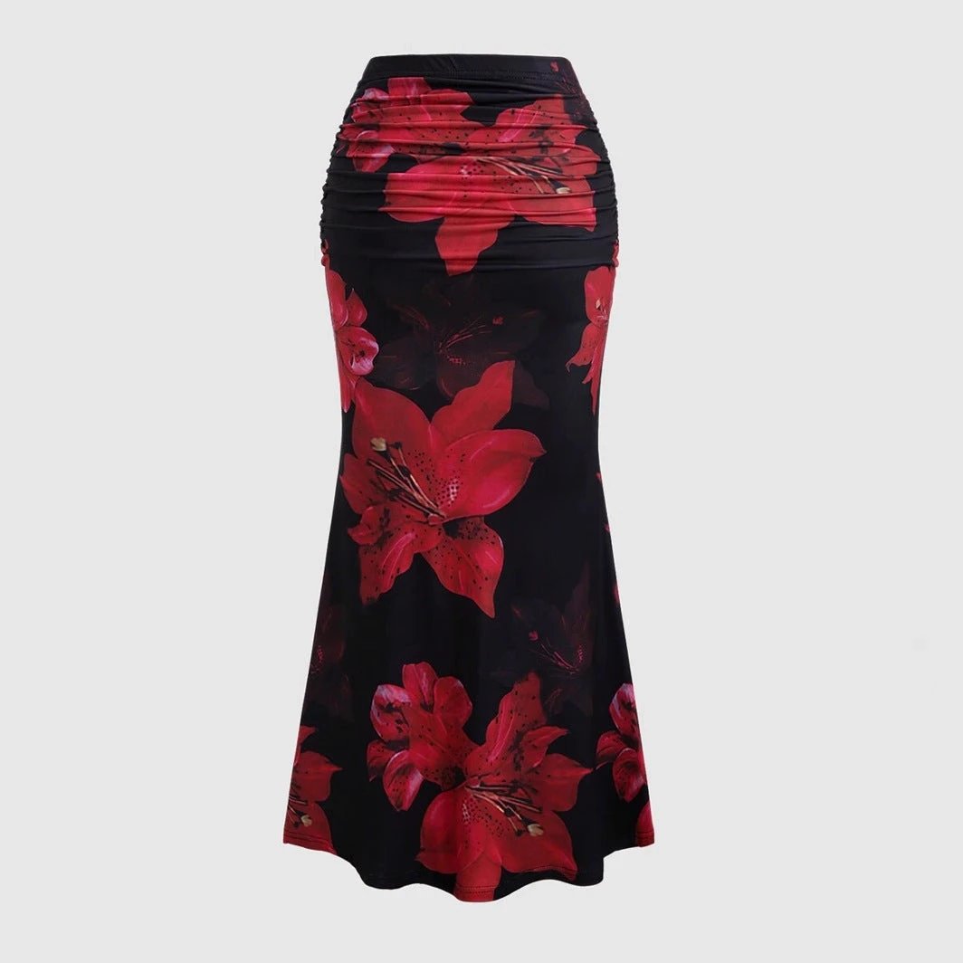 A- Line Skirt Leisure Vacation Long Women's Clothing by GJG Denim