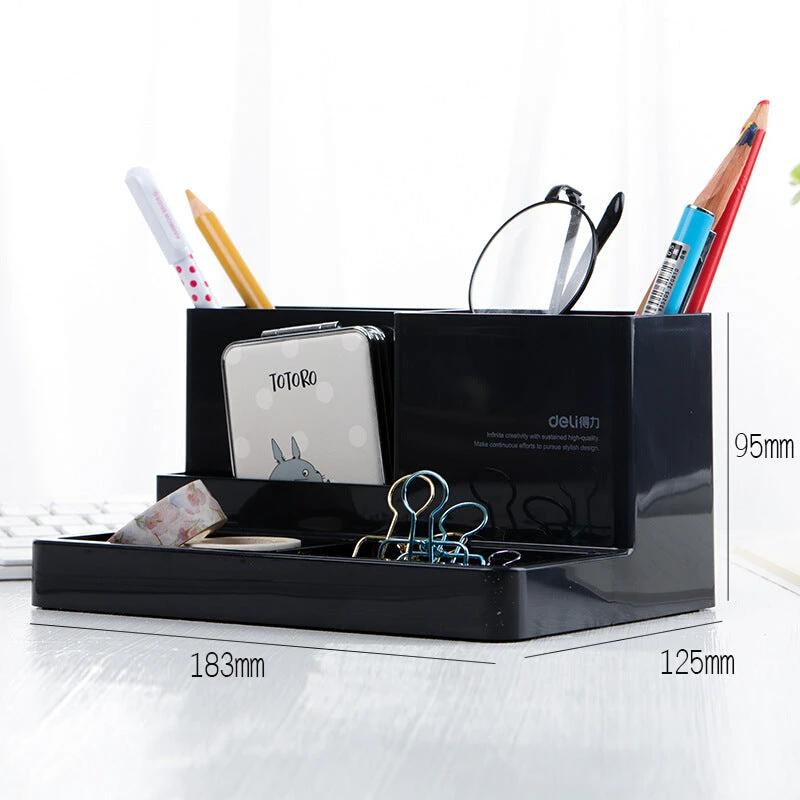 Multifunctional Pen Holder Storage Box Pen Holder Penholder Bookend by GJG Denim