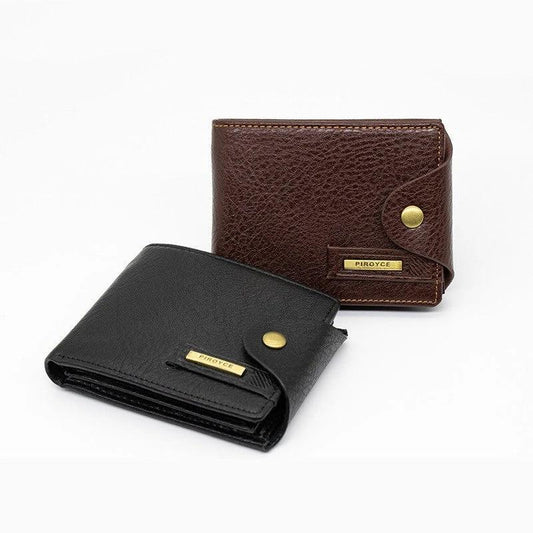 Short Horizontal Wallet Multifunctional PU Leather Wallet For Men by GJG Denim