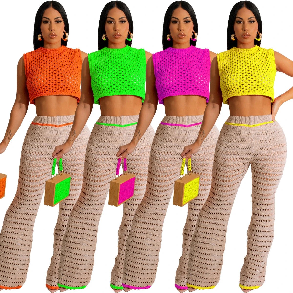 Crochet Casual set by GJG Denim